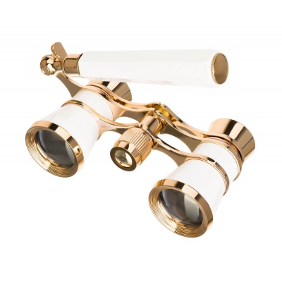 
                                                Theatrical binoculars-lorgnette Broadway 325E, white.
                                                