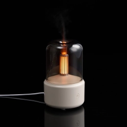 Humidifier-aromatizer with mistFlicker backlight, milky white.