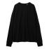 City Sapiens black unisex oversized long sleeve t-shirt.