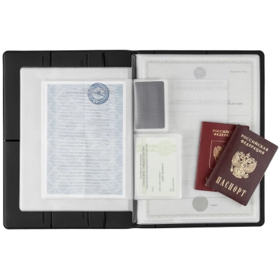 
                                                Папка для хранения документов Devon Maxi, черная
                                                