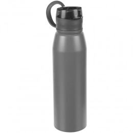 Billy Gym matte grey water bottle.