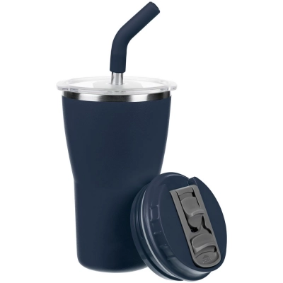 
                                            Термостакан Sapporo без логотипа, темно-синий
                                            