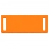 Metallic sign Kova, neon orange.