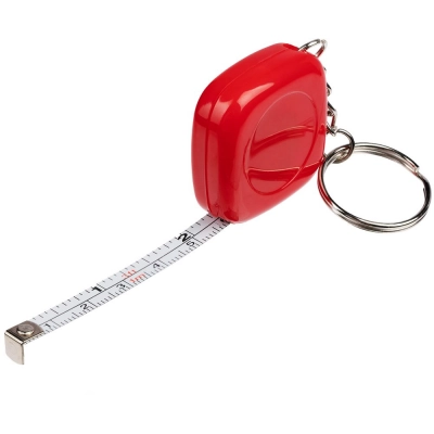 
                                            Keychain with Metric tape measure, red
                                            