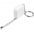 Keychain with Metric tape measure, white