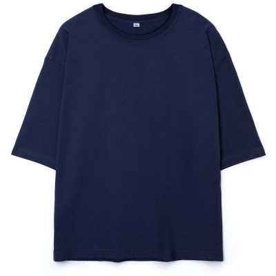 
                                                Unisex dark blue Base Space oversized t-shirt.
                                                
