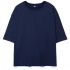 Unisex dark blue Base Space oversized t-shirt.