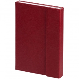 Flap undated red diary.