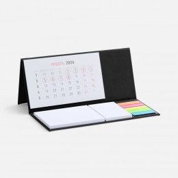 Grade black desktop calendar.