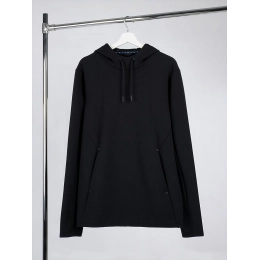 Unisex black Begi hoodie.