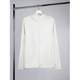 Unisex hooded jacket Begi, milky white.