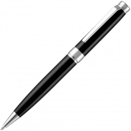Ballpoint pen Broad Ring, glossy, black