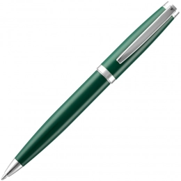 Ballpoint pen Letra Chrome, glossy, dark green.