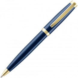 Ballpoint pen Letra Gold, glossy, dark blue.