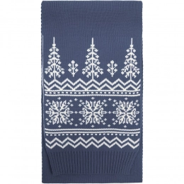 Elnik scarf, gray with milk-white.