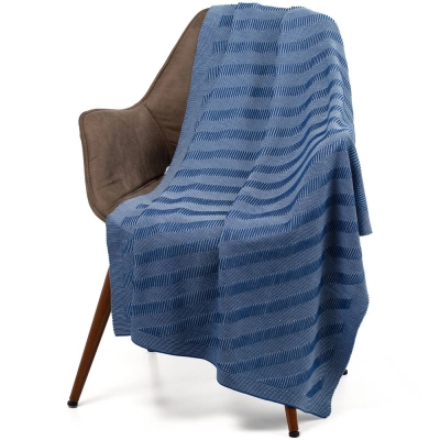 
                                                Locus Solus blanket, blue with light blue.
                                                