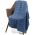 Locus Solus blanket, blue with light blue.