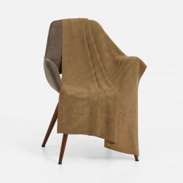 Locus Solus brown-beige melange blanket.