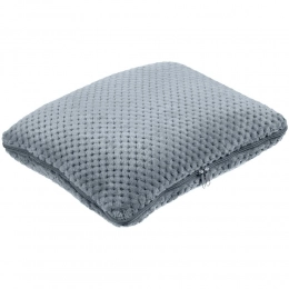 Dreamscape gray blanket-pillow.