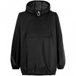 Raincoat-anorak Alatau, cropped, black, one size.