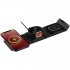 Folding triFlex wireless charging station, black