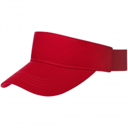 Visor cap, red