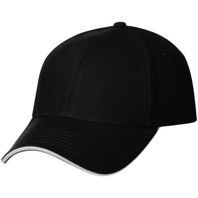 
                                                Spiker black and white baseball cap.
                                                