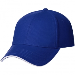 Spiker baseball cap, bright blue with white.