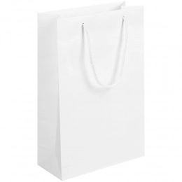 Paper bag Plat M, white