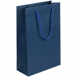 Paper bag Porta S, vertical, blue