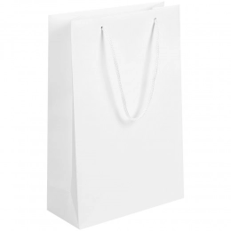 Paper bag Porta S, vertical, white