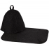 Heat Off bath set with mat, black