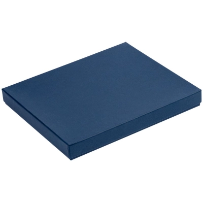 
                                            Overlap box with compartment for a diary and pen, ver.2, blue
                                            
