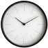 Lacky wall clock, white with black