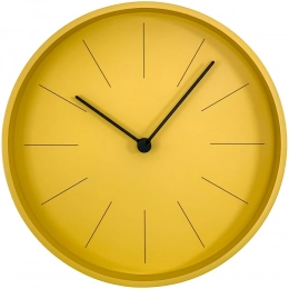 Ozzy wall clock, yellow