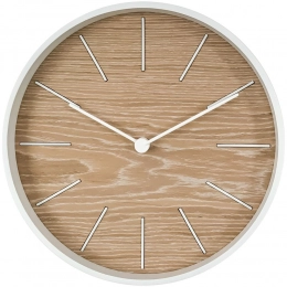 Bees wall clock, bleached oak