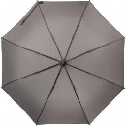 Folding umbrella Hard Work with a visible pattern, gray.