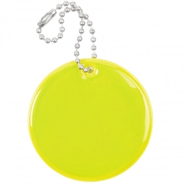 Spare Care reflector, round, yellow neon.