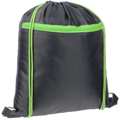 
                                            Novice children's backpack, gray with green.
                                            