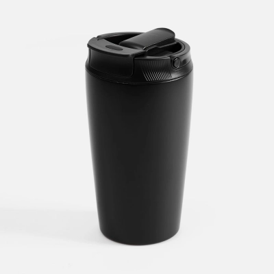 
                                            Термостакан с двумя поильниками Duetta, черный
                                            