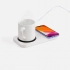 Wireless charging pad with cup warmer Hot Task, white.
