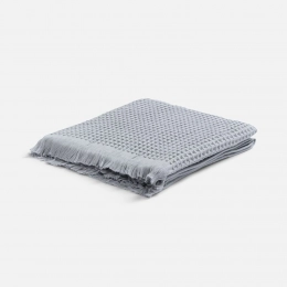 Плед вафельный Elenglect, светло-серый