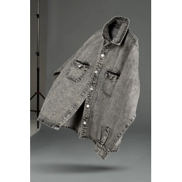 Denim jacket O3, grey