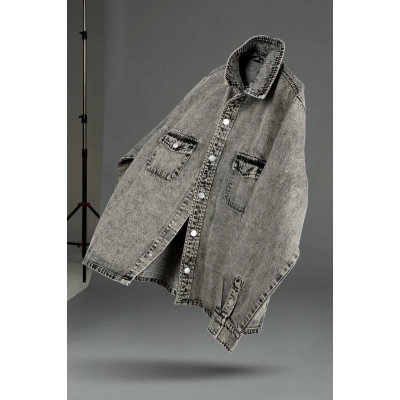 
                                                Denim jacket O3, grey
                                                