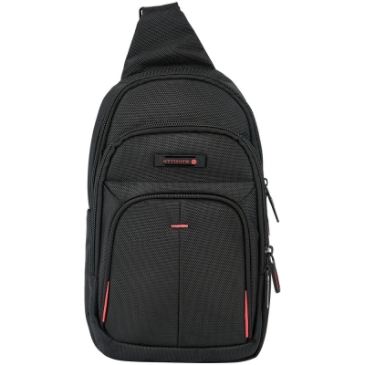 
                                            X Range black one-shoulder backpack.
                                            
