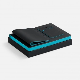 Multimo set, black with turquoise.