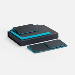 Multimo Maxi set, black with turquoise.