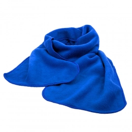 Fleecy scarf, bright blue.