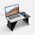 Folding laptop table with wireless charging Kickstand Table, grey.