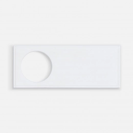 White PVC label with 